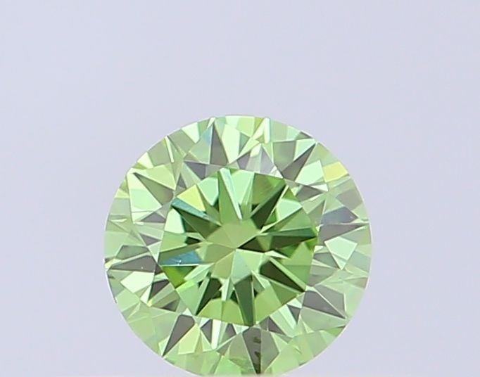 Loose Diamond - ROUND 0.32ct Fancy Vivid Green VS1: Loose Diamond - ROUND 0.32ct Fancy Vivid Green VS1 Source: This is a real non-mined Diamond that has been grown in a lab Shape: ROUND Carats: 0.32 Color: Fancy Vivid Green Certification: IGI Video: