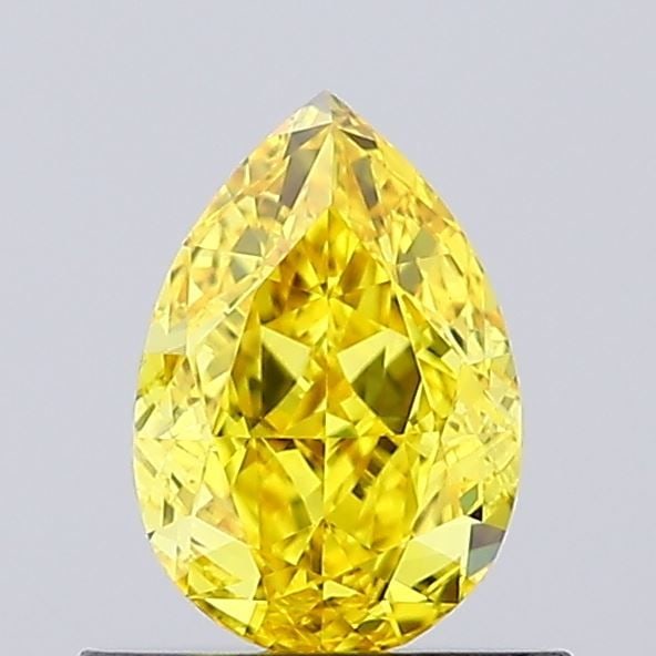 Loose Diamond - PEAR 0.73ct Fancy Vivid Yellow VVS2: Loose Diamond - PEAR 0.73ct Fancy Vivid Yellow VVS2 Source: This is a real non-mined Diamond that has been grown in a lab Shape: PEAR Carats: 0.73 Color: Fancy Vivid Yellow Certification: IGI Video: