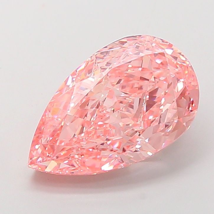 Loose Diamond - PEAR 7.11ct Fancy Vivid Pink VS1: Loose Diamond - PEAR 7.11ct Fancy Vivid Pink VS1 Source: This is a real non-mined Diamond that has been grown in a lab Shape: PEAR Carats: 7.11 Color: Fancy Vivid Pink Certification: IGI Video: