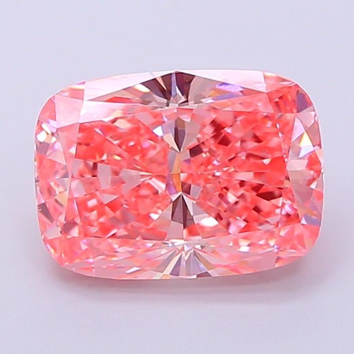 Loose Diamond - CUSHION MODIFIED 3.02ct Fancy Vivid Pink VS2: Loose Diamond - CUSHION MODIFIED 3.02ct Fancy Vivid Pink VS2 Source: This is a real non-mined Diamond that has been grown in a lab Shape: CUSHION MODIFIED Carats: 3.02 Color: Fancy Vivid Pink Certific