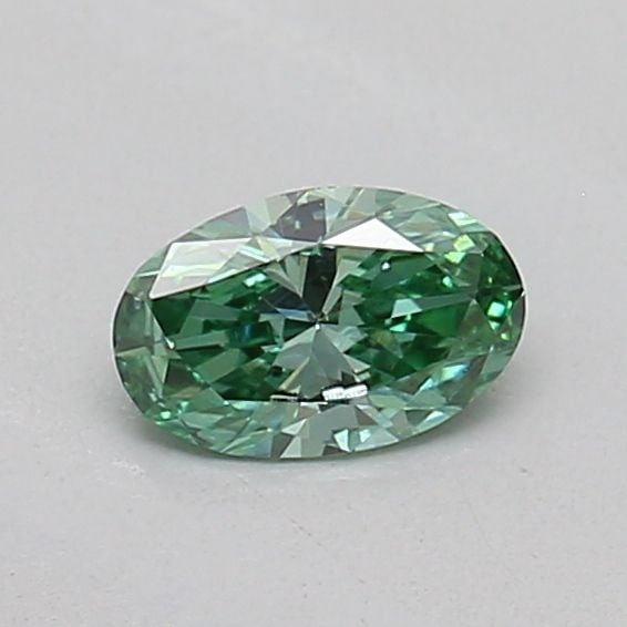 Loose Diamond - OVAL 0.17ct Fancy Vivid Green VVS2: Loose Diamond - OVAL 0.17ct Fancy Vivid Green VVS2 Source: This is a real non-mined Diamond that has been grown in a lab Shape: OVAL Carats: 0.17 Color: Fancy Vivid Green Certification: IGI The Diamon