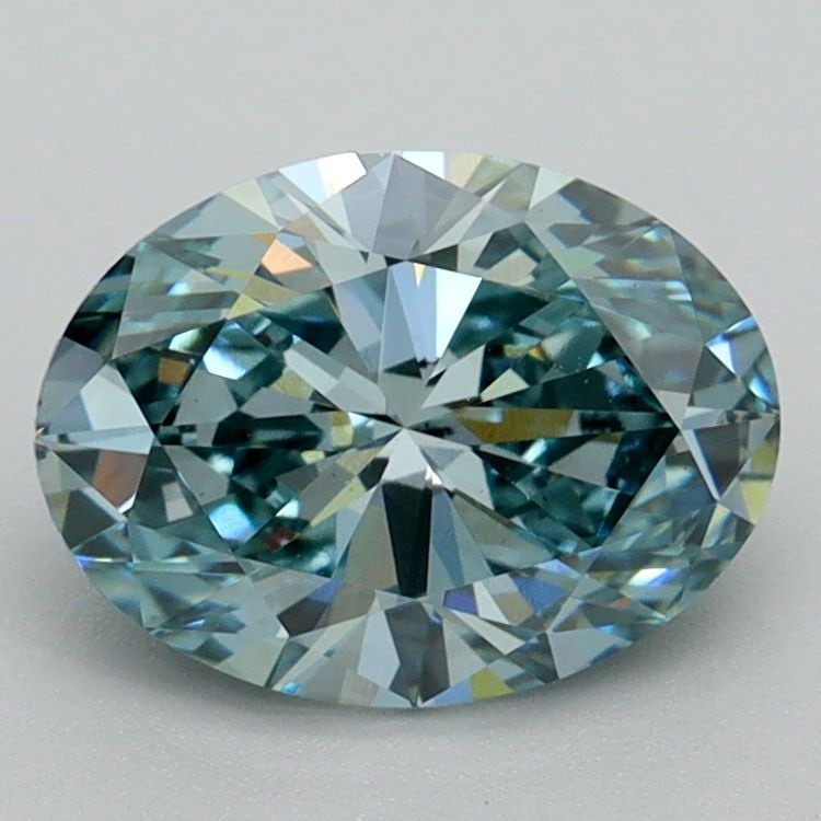 Loose Diamond - OVAL 1.7ct Fancy Intense Blueish Green VS1 (1 of 1)