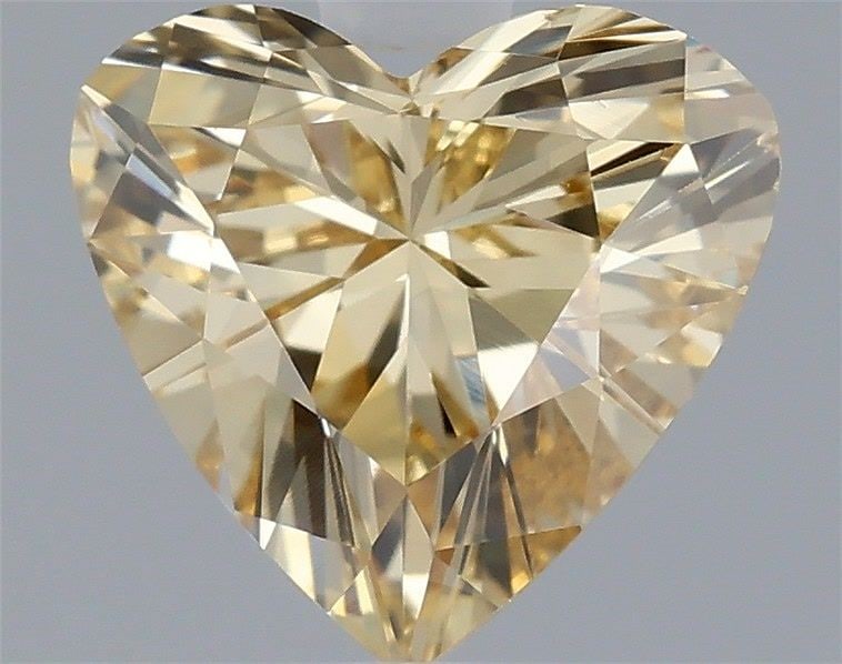 Loose Diamond - HEART 0.56ct Fancy Light Yellow VS1: Loose Diamond - HEART 0.56ct Fancy Light Yellow VS1 Source: This is a real non-mined Diamond that has been grown in a lab Shape: HEART Carats: 0.56 Color: Fancy Light Yellow Certification: IGI Video: