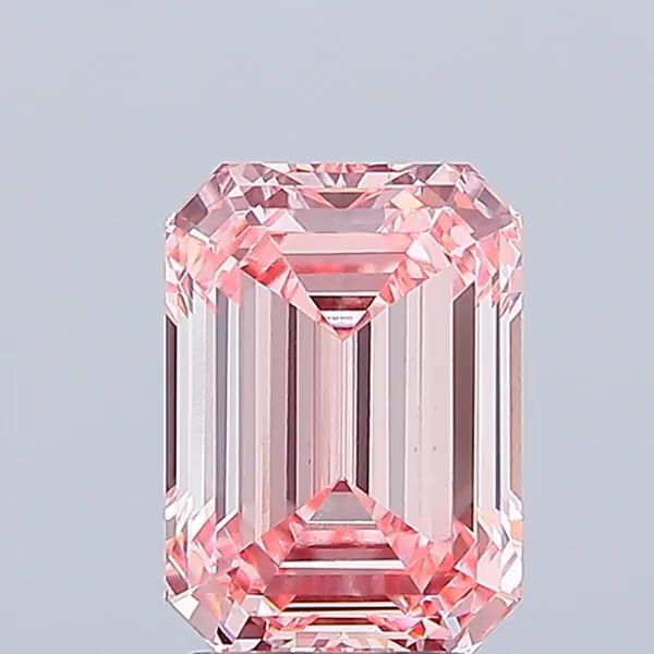 Loose Diamond - EMERALD 4.03ct Fancy Intense Pink VS1: Loose Diamond - EMERALD 4.03ct Fancy Intense Pink VS1 Source: This is a real non-mined Diamond that has been grown in a lab Shape: EMERALD Carats: 4.03 Color: Fancy Intense Pink Certification: IGI Vid