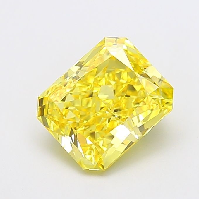 Loose Diamond - RADIANT 2.72ct Fancy Vivid Yellow VS1: Loose Diamond - RADIANT 2.72ct Fancy Vivid Yellow VS1 Source: This is a real non-mined Diamond that has been grown in a lab Shape: RADIANT Carats: 2.72 Color: Fancy Vivid Yellow Certification: IGI Vid
