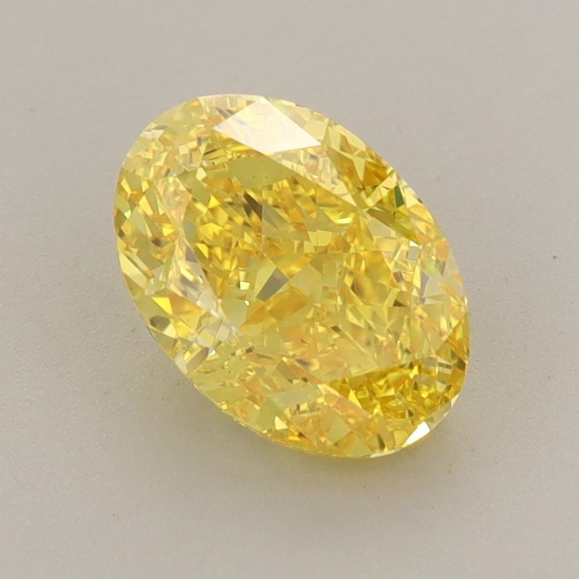Loose Diamond - OVAL 1.66ct Fancy Vivid Yellow VVS1: Loose Diamond - OVAL 1.66ct Fancy Vivid Yellow VVS1 Source: This is a real non-mined Diamond that has been grown in a lab Shape: OVAL Carats: 1.66 Color: Fancy Vivid Yellow Certification: IGI Video: