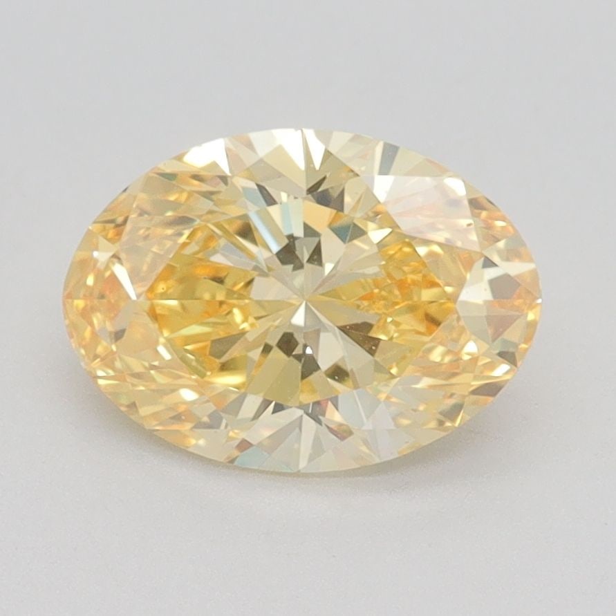 Loose Diamond - OVAL 1.57ct Fancy Vivid Yellow VS1: Loose Diamond - OVAL 1.57ct Fancy Vivid Yellow VS1 Source: This is a real non-mined Diamond that has been grown in a lab Shape: OVAL Carats: 1.57 Color: Fancy Vivid Yellow Certification: IGI Video: