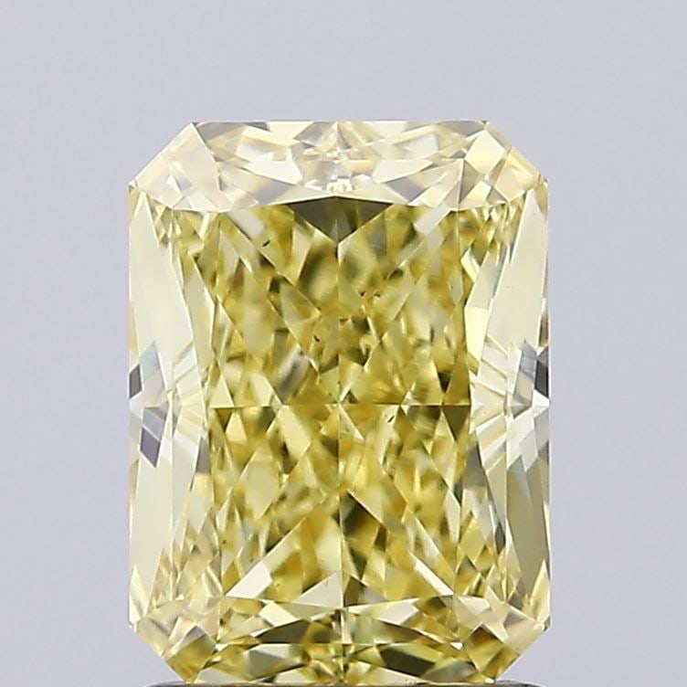 Loose Diamond - RADIANT 1.56ct Fancy Intense Yellow VS1: Loose Diamond - RADIANT 1.56ct Fancy Intense Yellow VS1 Source: This is a real non-mined Diamond that has been grown in a lab Shape: RADIANT Carats: 1.56 Color: Fancy Intense Yellow Certification: IGI