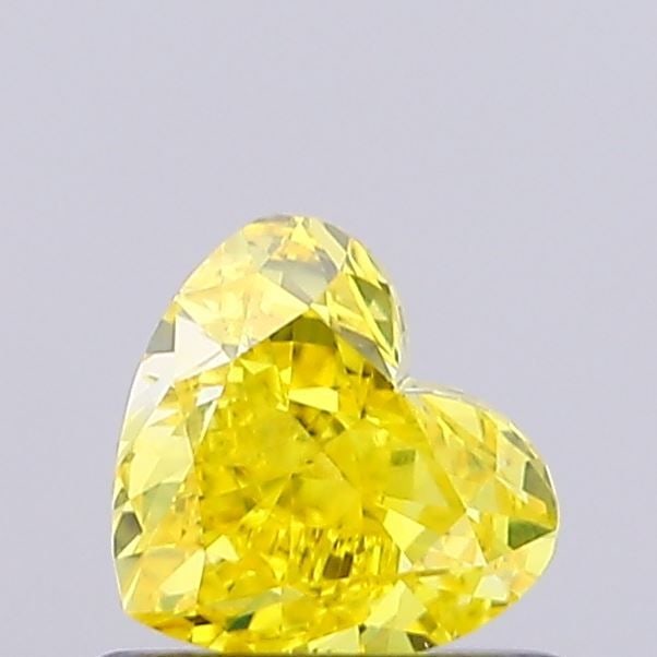 Loose Diamond - HEART 0.55ct Fancy Vivid Yellow VS1: Loose Diamond - HEART 0.55ct Fancy Vivid Yellow VS1 Source: This is a real non-mined Diamond that has been grown in a lab Shape: HEART Carats: 0.55 Color: Fancy Vivid Yellow Certification: NONE Video: