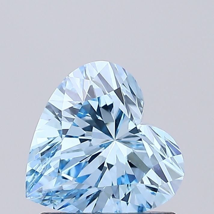 Loose Diamond - HEART 1.05ct Fancy Vivid Blue VS1: Loose Diamond - HEART 1.05ct Fancy Vivid Blue VS1 Source: This is a real non-mined Diamond that has been grown in a lab Shape: HEART Carats: 1.05 Color: Fancy Vivid Blue Certification: IGI Video: