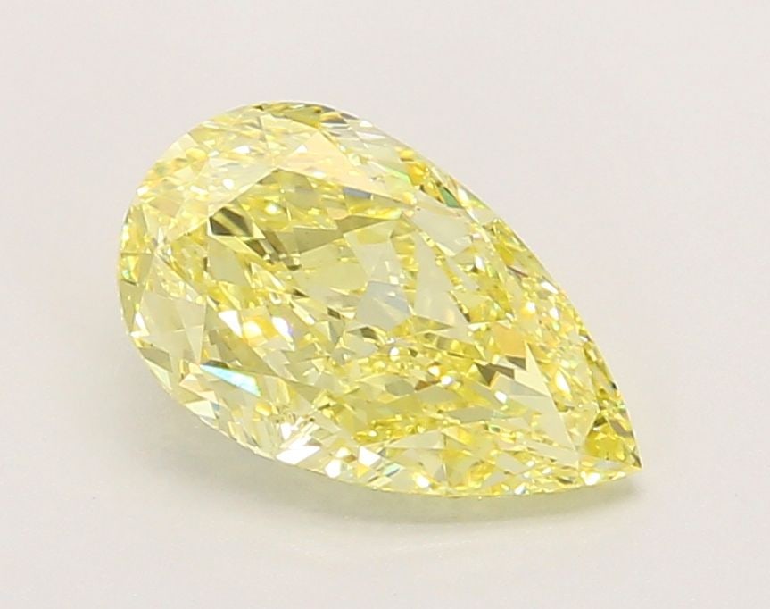 Loose Diamond - PEAR 2.01ct Fancy Intense Yellow VS1: Loose Diamond - PEAR 2.01ct Fancy Intense Yellow VS1 Source: This is a real non-mined Diamond that has been grown in a lab Shape: PEAR Carats: 2.01 Color: Fancy Intense Yellow Certification: IGI Video