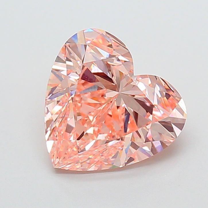 Loose Diamond - HEART 4.08ct Fancy Vivid Pink VVS2: Loose Diamond - HEART 4.08ct Fancy Vivid Pink VVS2 Source: This is a real non-mined Diamond that has been grown in a lab Shape: HEART Carats: 4.08 Color: Fancy Vivid Pink Certification: IGI Video: