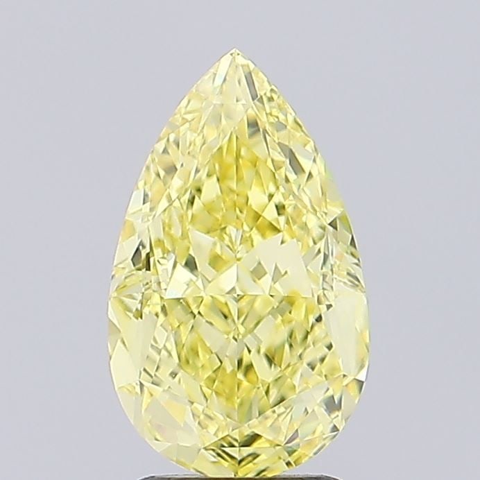 Loose Diamond - PEAR 2.02ct Fancy Intense Yellow VVS2: Loose Diamond - PEAR 2.02ct Fancy Intense Yellow VVS2 Source: This is a real non-mined Diamond that has been grown in a lab Shape: PEAR Carats: 2.02 Color: Fancy Intense Yellow Certification: IGI Vide