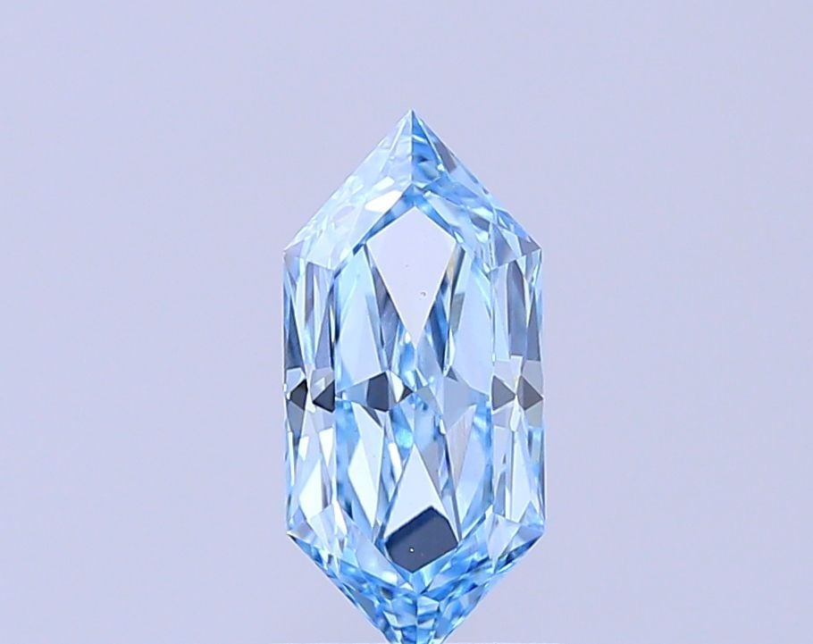 Loose Diamond - HEXAGONAL 1.53ct Fancy Vivid Blue VS1: Loose Diamond - HEXAGONAL 1.53ct Fancy Vivid Blue VS1 Source: This is a real non-mined Diamond that has been grown in a lab Shape: HEXAGONAL Carats: 1.53 Color: Fancy Vivid Blue Certification: IGI Vid