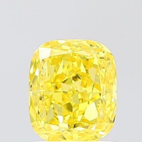 Loose Diamond - CUSHION MODIFIED 1.0ct Fancy Vivid Yellow VVS2: Loose Diamond - CUSHION MODIFIED 1.0ct Fancy Vivid Yellow VVS2 Source: This is a real non-mined Diamond that has been grown in a lab Shape: CUSHION MODIFIED Carats: 1.0 Color: Fancy Vivid Yellow Certi
