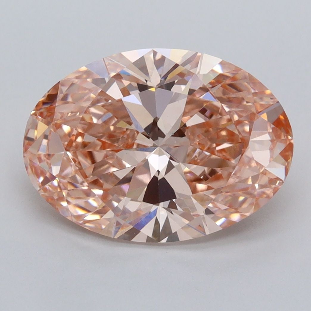 Loose Diamond - OVAL 3.55ct Fancy Vivid Pink VVS2: Loose Diamond - OVAL 3.55ct Fancy Vivid Pink VVS2 Source: This is a real non-mined Diamond that has been grown in a lab Shape: OVAL Carats: 3.55 Color: Fancy Vivid Pink Certification: IGI Video: