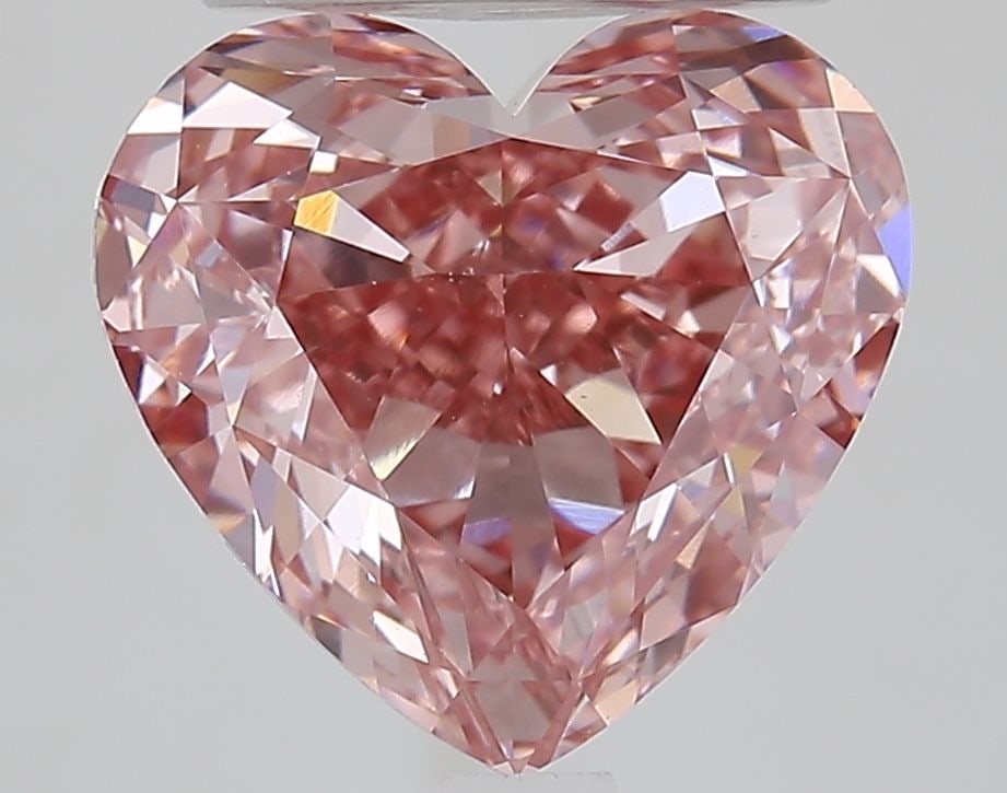 Loose Diamond - HEART 3.6ct Fancy Vivid Pink VS1: Loose Diamond - HEART 3.6ct Fancy Vivid Pink VS1 Source: This is a real non-mined Diamond that has been grown in a lab Shape: HEART Carats: 3.6 Color: Fancy Vivid Pink Certification: IGI Video: