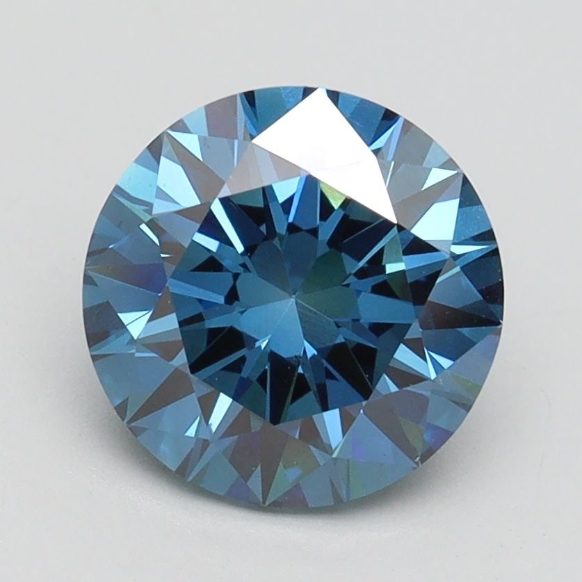 Loose Diamond - ROUND 2.0ct Fancy Vivid Blue VS1: Loose Diamond - ROUND 2.0ct Fancy Vivid Blue VS1 Source: This is a real non-mined Diamond that has been grown in a lab Shape: ROUND Carats: 2.0 Color: Fancy Vivid Blue Certification: IGI Video: