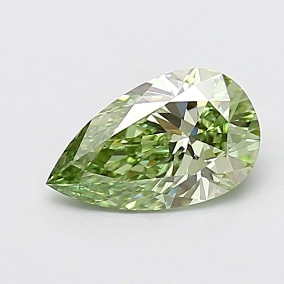 Loose Diamond - PEAR 1.08ct Fancy Vivid Green VVS2: Loose Diamond - PEAR 1.08ct Fancy Vivid Green VVS2 Source: This is a real non-mined Diamond that has been grown in a lab Shape: PEAR Carats: 1.08 Color: Fancy Vivid Green Certification: IGI Video: