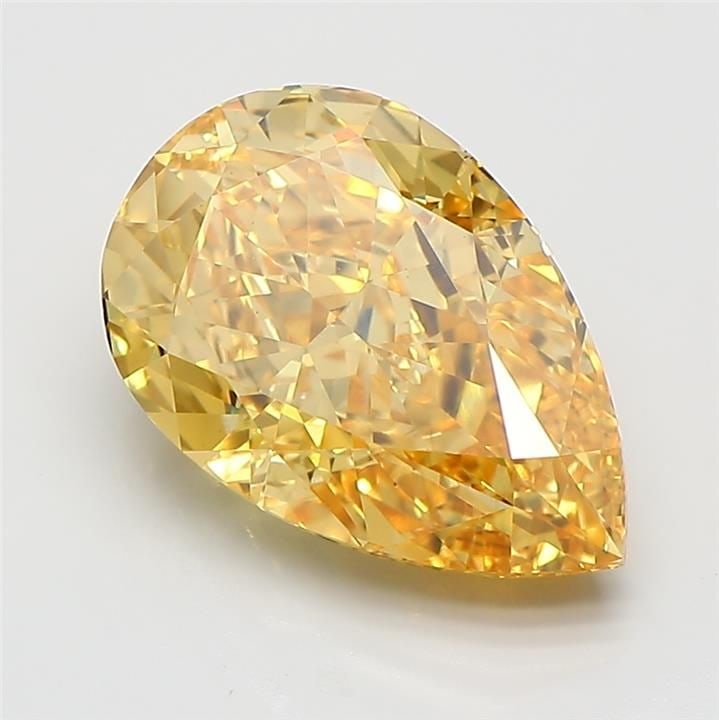Loose Diamond - PEAR 4.05ct Fancy Vivid Yellow VS1: Loose Diamond - PEAR 4.05ct Fancy Vivid Yellow VS1 Source: This is a real non-mined Diamond that has been grown in a lab Shape: PEAR Carats: 4.05 Color: Fancy Vivid Yellow Certification: IGI Video: