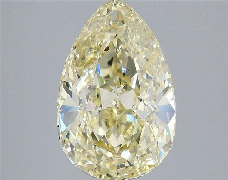 Loose Diamond - PEAR 4.08ct Fancy Yellow VS1: Loose Diamond - PEAR 4.08ct Fancy Yellow VS1 Source: This is a real non-mined Diamond that has been grown in a lab Shape: PEAR Carats: 4.08 Color: Fancy Yellow Certification: IGI Video: