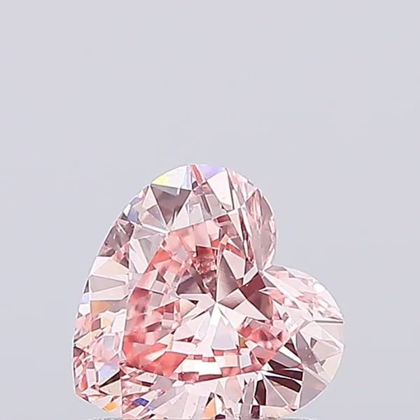 Loose Diamond - HEART 1.0ct Fancy Vivid Pink VS2: Loose Diamond - HEART 1.0ct Fancy Vivid Pink VS2 Source: This is a real non-mined Diamond that has been grown in a lab Shape: HEART Carats: 1.0 Color: Fancy Vivid Pink Certification: IGI Video: