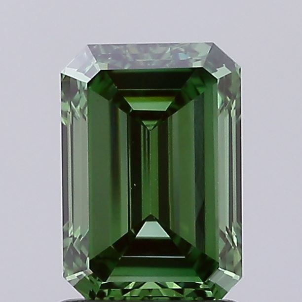 Loose Diamond - EMERALD 1.57ct Fancy Vivid Green VS1 (1 of 1)