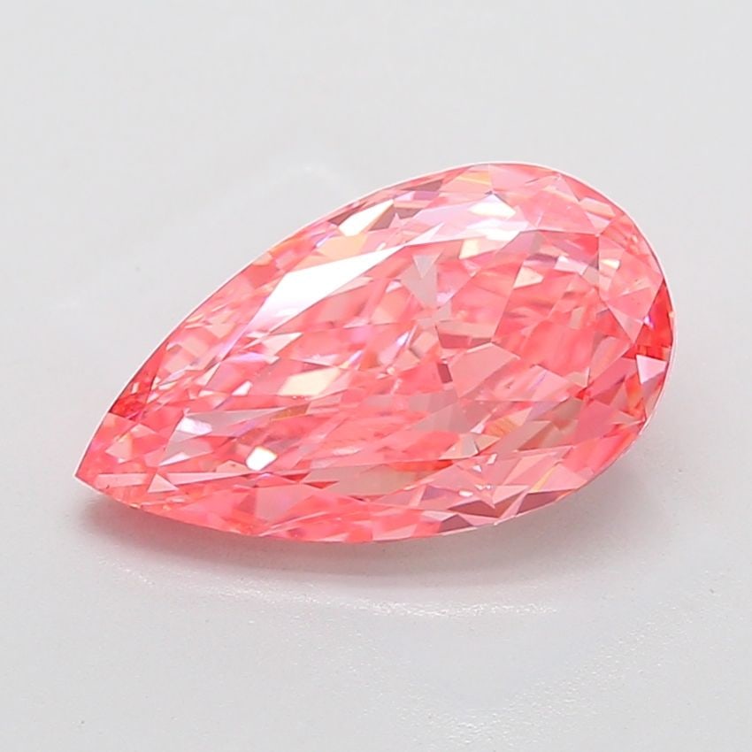 Loose Diamond - PEAR 5.07ct Fancy Vivid Pink VS1: Loose Diamond - PEAR 5.07ct Fancy Vivid Pink VS1 Source: This is a real non-mined Diamond that has been grown in a lab Shape: PEAR Carats: 5.07 Color: Fancy Vivid Pink Certification: IGI The Diamond D