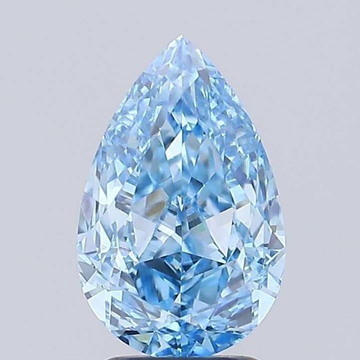 Loose Diamond - PEAR 3.02ct Fancy Vivid Blue VVS2: Loose Diamond - PEAR 3.02ct Fancy Vivid Blue VVS2 Source: This is a real non-mined Diamond that has been grown in a lab Shape: PEAR Carats: 3.02 Color: Fancy Vivid Blue Certification: IGI Video: