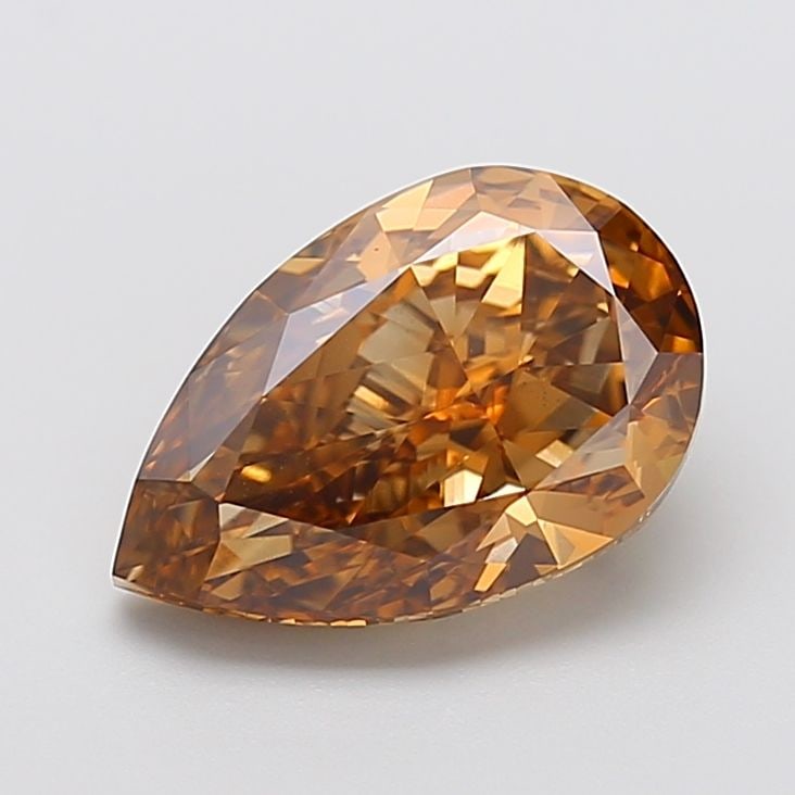 Loose Diamond - PEAR 4.0ct Fancy Brown VS2: Loose Diamond - PEAR 4.0ct Fancy Brown VS2 Source: This is a real non-mined Diamond that has been grown in a lab Shape: PEAR Carats: 4.0 Color: Fancy Brown Certification: IGI Video: