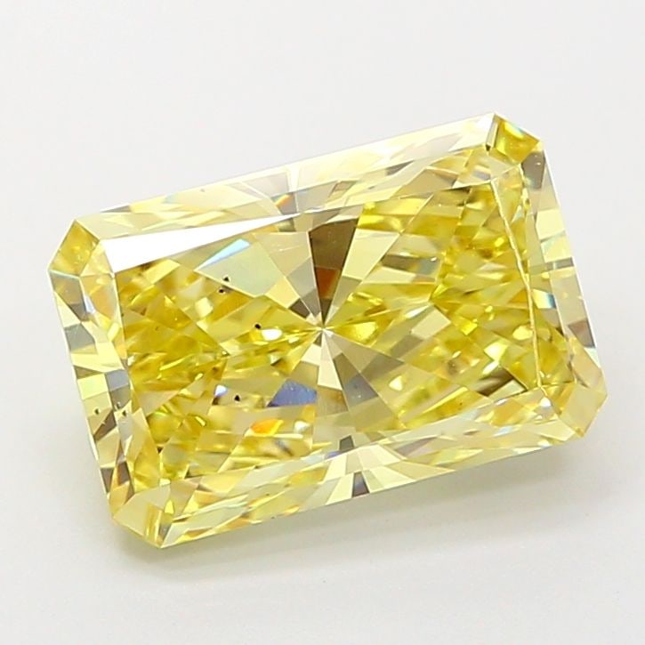 Loose Diamond - RADIANT 4.51ct Fancy Intense Yellow VS2: Loose Diamond - RADIANT 4.51ct Fancy Intense Yellow VS2 Source: This is a real non-mined Diamond that has been grown in a lab Shape: RADIANT Carats: 4.51 Color: Fancy Intense Yellow Certification: IGI