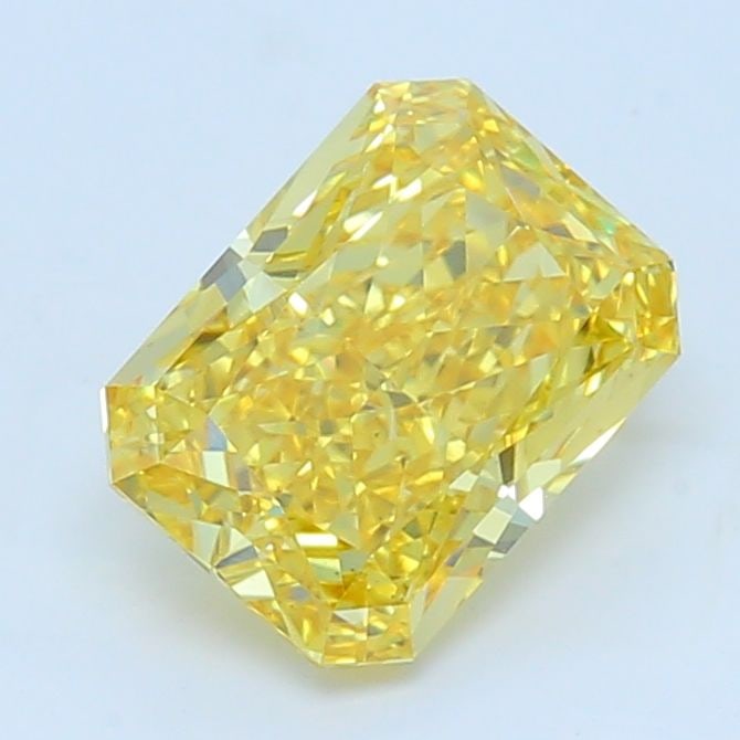 Loose Diamond - RADIANT 3.03ct Fancy Vivid Yellow VS1: Loose Diamond - RADIANT 3.03ct Fancy Vivid Yellow VS1 Source: This is a real non-mined Diamond that has been grown in a lab Shape: RADIANT Carats: 3.03 Color: Fancy Vivid Yellow Certification: IGI Vid
