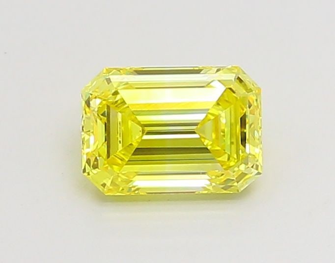 Loose Diamond - EMERALD 1.02ct Fancy Vivid Yellow VS1: Loose Diamond - EMERALD 1.02ct Fancy Vivid Yellow VS1 Source: This is a real non-mined Diamond that has been grown in a lab Shape: EMERALD Carats: 1.02 Color: Fancy Vivid Yellow Certification: IGI Vid