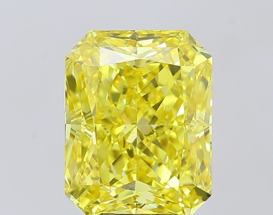 Loose Diamond - RADIANT 6.01ct Fancy Vivid Yellow VS2: Loose Diamond - RADIANT 6.01ct Fancy Vivid Yellow VS2 Source: This is a real non-mined Diamond that has been grown in a lab Shape: RADIANT Carats: 6.01 Color: Fancy Vivid Yellow Certification: IGI Vid