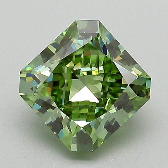 Loose Diamond - SQUARE RADIANT 1.52ct Fancy Vivid Green VVS2 (1 of 1)