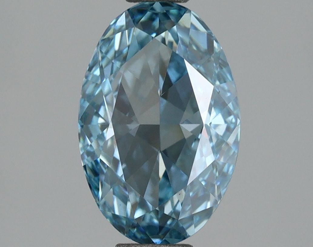 Loose Diamond - OVAL 1.81ct Fancy Vivid Blue VS1: Loose Diamond - OVAL 1.81ct Fancy Vivid Blue VS1 Source: This is a real non-mined Diamond that has been grown in a lab Shape: OVAL Carats: 1.81 Color: Fancy Vivid Blue Certification: IGI Video: