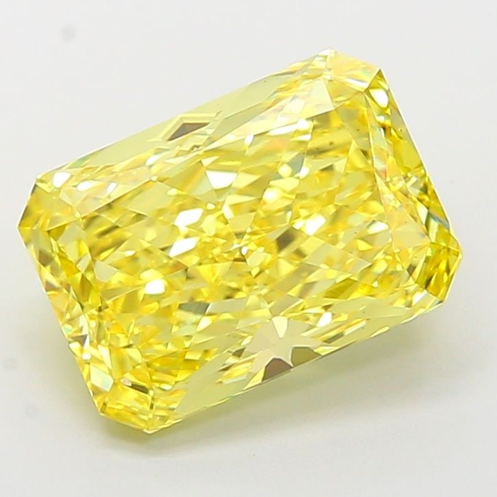 Loose Diamond - RADIANT 6.1ct Fancy Vivid Yellow VS1: Loose Diamond - RADIANT 6.1ct Fancy Vivid Yellow VS1 Source: This is a real non-mined Diamond that has been grown in a lab Shape: RADIANT Carats: 6.1 Color: Fancy Vivid Yellow Certification: IGI Video