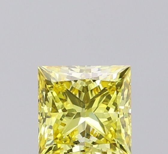 Loose Diamond - PRINCESS 0.76ct Fancy Vivid Yellow VS2: Loose Diamond - PRINCESS 0.76ct Fancy Vivid Yellow VS2 Source: This is a real non-mined Diamond that has been grown in a lab Shape: PRINCESS Carats: 0.76 Color: Fancy Vivid Yellow Certification: NONE 