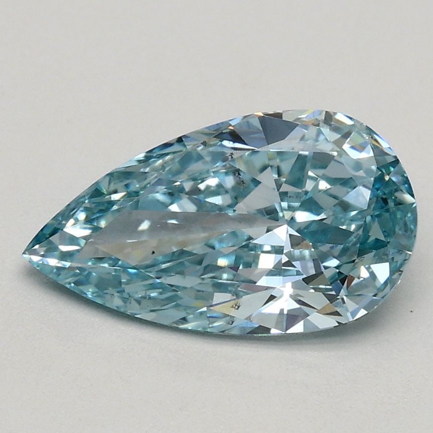 Loose Diamond - PEAR 1.01ct Fancy Intense Greenish Blue SI1 (1 of 1)