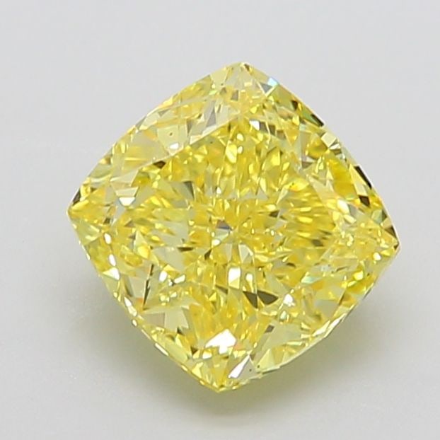 Loose Diamond - CUSHION MODIFIED 4.01ct Fancy Vivid Yellow VS1: Loose Diamond - CUSHION MODIFIED 4.01ct Fancy Vivid Yellow VS1 Source: This is a real non-mined Diamond that has been grown in a lab Shape: CUSHION MODIFIED Carats: 4.01 Color: Fancy Vivid Yellow Cert
