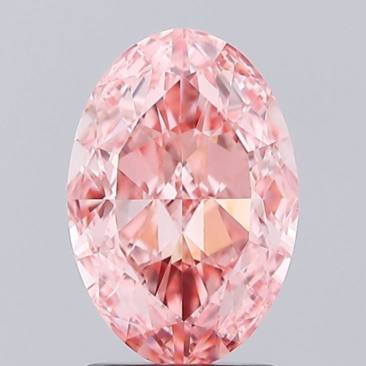 Loose Diamond - OVAL 2.51ct Fancy Vivid Pink VVS2: Loose Diamond - OVAL 2.51ct Fancy Vivid Pink VVS2 Source: This is a real non-mined Diamond that has been grown in a lab Shape: OVAL Carats: 2.51 Color: Fancy Vivid Pink Certification: IGI Video: