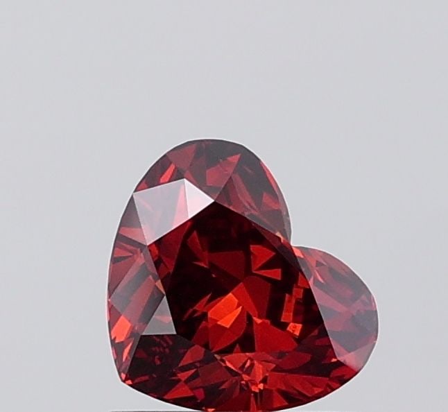 Loose Diamond - HEART 1.02ct Fancy Deep Orange VS1: Loose Diamond - HEART 1.02ct Fancy Deep Orange VS1 Source: This is a real non-mined Diamond that has been grown in a lab Shape: HEART Carats: 1.02 Color: Fancy Deep Orange Certification: IGI Video:
