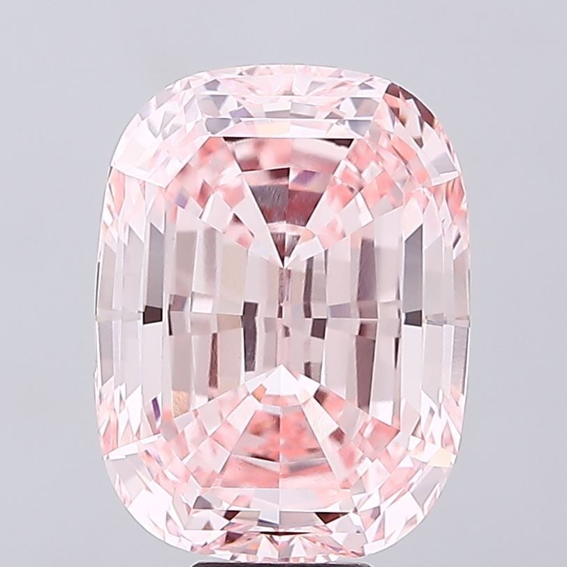 Loose Diamond - CUSHION 12.14ct Fancy Intense Pink VVS2: Loose Diamond - CUSHION 12.14ct Fancy Intense Pink VVS2 Source: This is a real non-mined Diamond that has been grown in a lab Shape: CUSHION Carats: 12.14 Color: Fancy Intense Pink Certification: IGI 