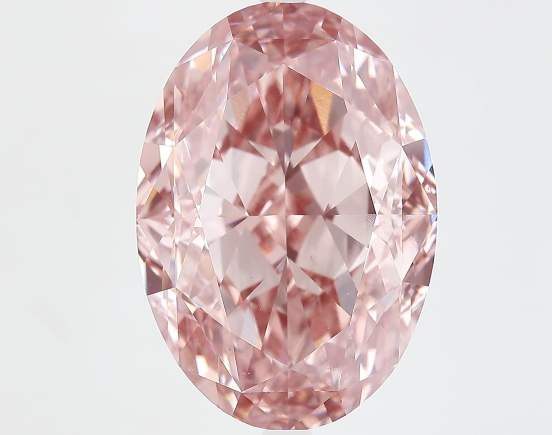Loose Diamond - OVAL 18.09ct Fancy Vivid Pink VS1: Loose Diamond - OVAL 18.09ct Fancy Vivid Pink VS1 Source: This is a real non-mined Diamond that has been grown in a lab Shape: OVAL Carats: 18.09 Color: Fancy Vivid Pink Certification: IGI Video: