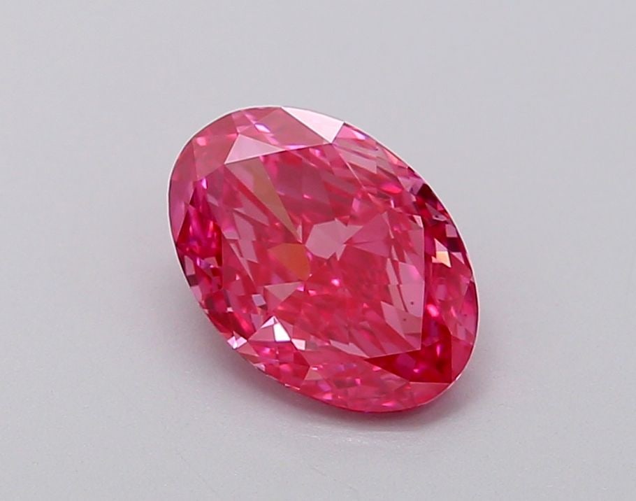 Loose Diamond - OVAL 1.04ct Fancy Vivid Pink VS1: Loose Diamond - OVAL 1.04ct Fancy Vivid Pink VS1 Source: This is a real non-mined Diamond that has been grown in a lab Shape: OVAL Carats: 1.04 Color: Fancy Vivid Pink Certification: IGI Video: