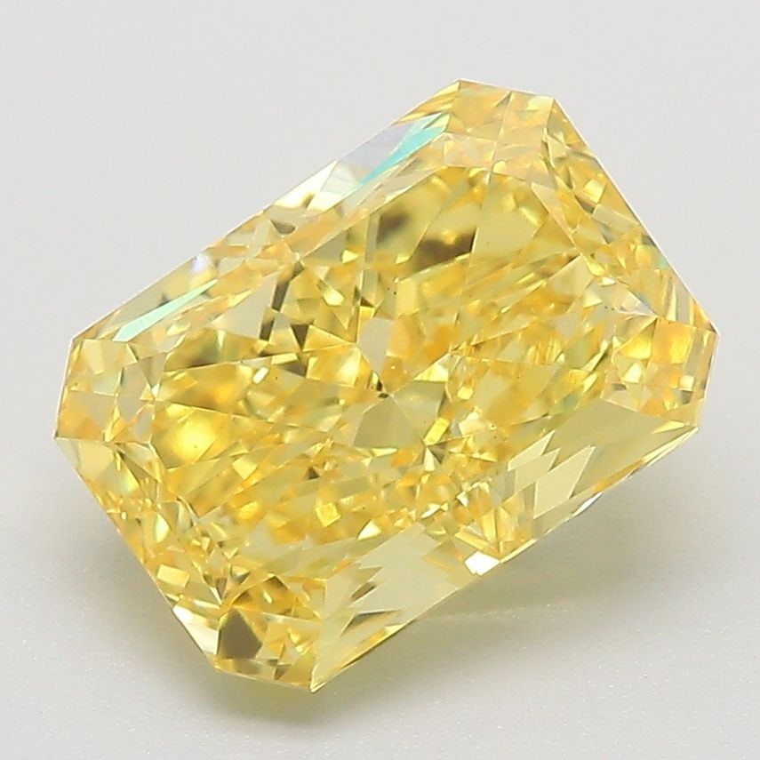 Loose Diamond - RADIANT 3.06ct Fancy Vivid Yellow VS1: Loose Diamond - RADIANT 3.06ct Fancy Vivid Yellow VS1 Source: This is a real non-mined Diamond that has been grown in a lab Shape: RADIANT Carats: 3.06 Color: Fancy Vivid Yellow Certification: IGI The