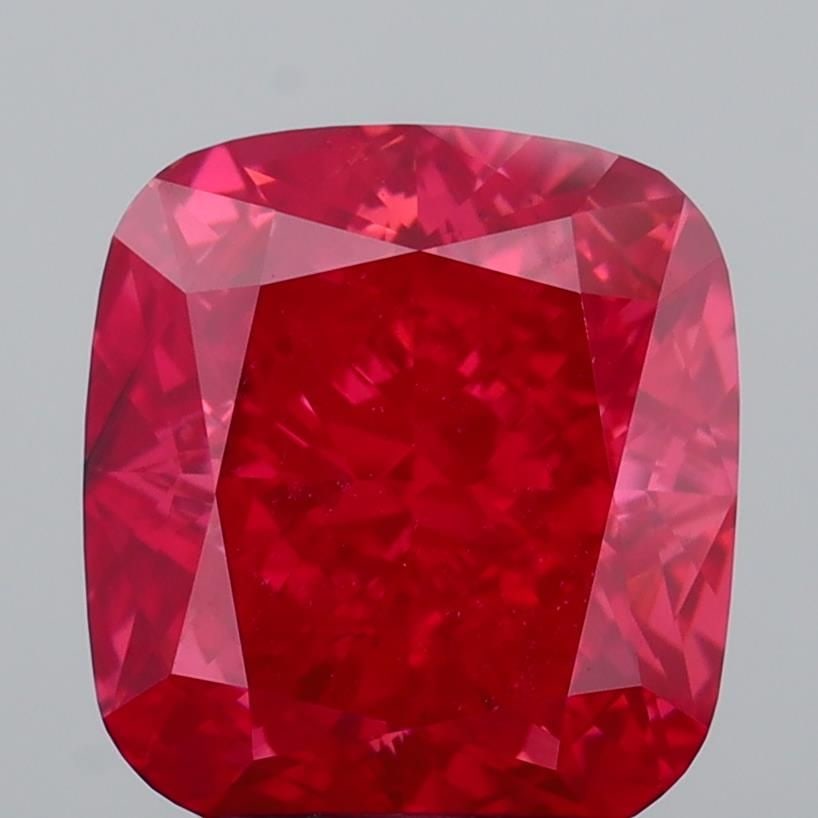 Loose Diamond - CUSHION MODIFIED 3.04ct Fancy Vivid Red VS2 (1 of 1)