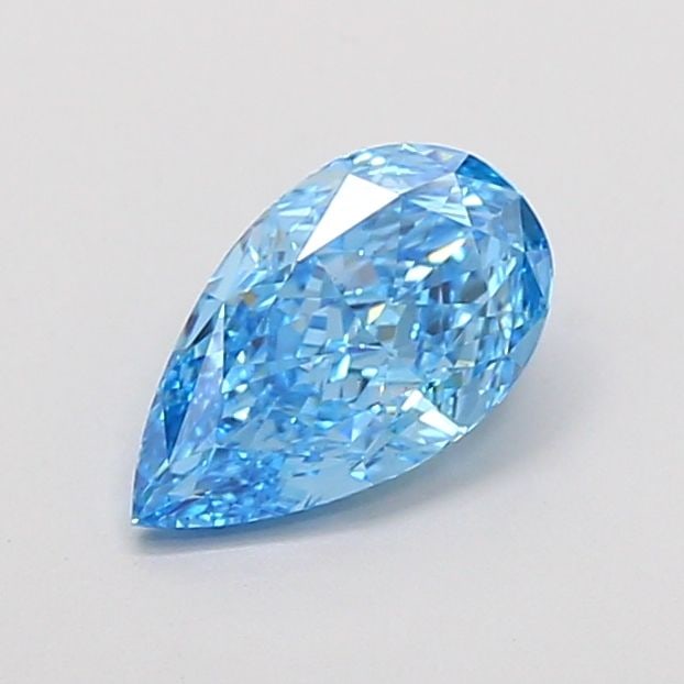 Loose Diamond - PEAR 1.31ct Fancy Vivid Blue VVS2: Loose Diamond - PEAR 1.31ct Fancy Vivid Blue VVS2 Source: This is a real non-mined Diamond that has been grown in a lab Shape: PEAR Carats: 1.31 Color: Fancy Vivid Blue Certification: IGI Video: