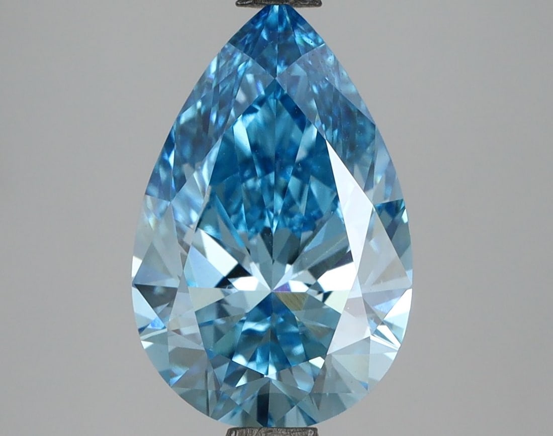 Loose Diamond - PEAR 3.05ct Fancy Vivid Blue VS1 (1 of 1)
