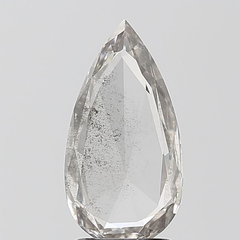 Loose Diamond - PEAR 1.49ct Salt and Pepper I1: Loose Diamond - PEAR 1.49ct Salt and Pepper I1 Source: This is a real non-mined Diamond that has been grown in a lab Shape: PEAR Carats: 1.49 Color: Salt and Pepper Certification: NONE Video: